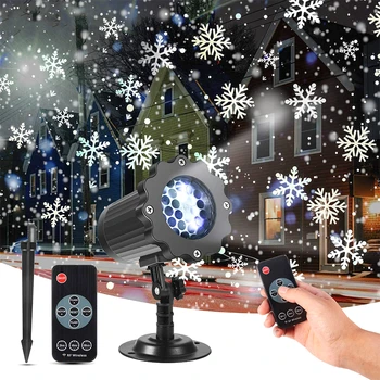 Juda Sniegas, Lazerinius Projektorius, Šviesos, atsparus Vandeniui, Kalėdos, naujieji Metai LED Scenos Šviesos Snaigės Kalėdų Šalis Sodo Kraštovaizdžio Lempos