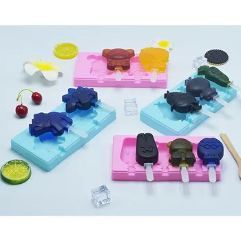 1 Set Kūrybos Popsicle Pelėsių Mielas Animacinių filmų Formos Ledų Pelėsių Namų Ice Cream Maker 