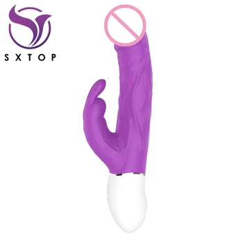 18 Greičio Rabbit Vibratorius Moters Klitorio Stimuliacija Tikroviškas Dildo G Spot Vibratorius Lazdelė Suaugusių Moterų Sekso Žaislai čiulpti vibator