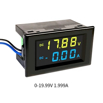 1pcs D85-3050AG Dvigubas Skaitmeninis Ekranas LCD Voltmeter Ammeter DC19.99V-600V Įtampos Matuoklis Srovės Matuoklis Testeris Stebėti Skydelis