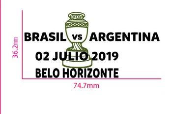 2019 Copa amerika Brazilija rungtynės informacijos Brazilija vs argentina Rungtynių Dieną Geležies Pleistras Futbolo Ženklelis
