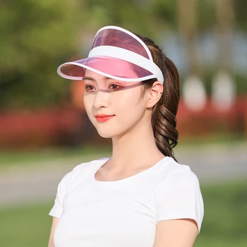 2021 naujos Kelių spalvų vasaros Atsitiktinis Vyrai Moterys Neon Skrybėlę Saulės Skydelis Golfo Sportas Teniso Lankelis Bžūp Saulės Skrybėlės vasaros skrybėlę