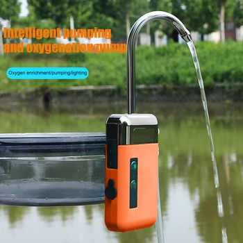 Akvariumo Vandens Aeratorius USB Įkrovimo Vandens Siurblys, Įsiurbimo Nešiojamų Protingas Išjungti Daugiafunkcį Lauko Žvejybos Įranga