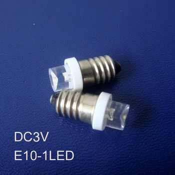 Aukštos kokybės DC3V E10 led lemputės,E10 Lempos,E10 DC3V Led Lemputės prietaisų Skydelyje Perspėjimo Indikatorius nemokamas pristatymas 20pcs/daug