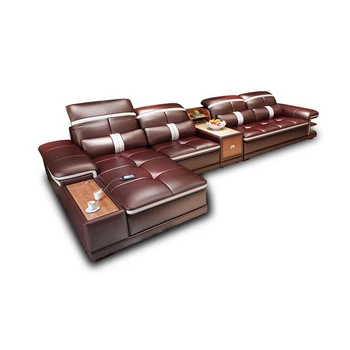 Gyvenamasis Kambarys Sofos nustatyti baldai nekilnojamojo natūralios odos sofos, recliner salonas sofos sluoksniuotos asiento muebles de salė canape L sofa-cama