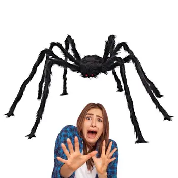 Helovinas Giant Spider Ryškus Netikrą Didelis Plaukuotas Voras Klasikinis Baisu Voras Žaislas, Kostiumai, Rekvizitas, Vaikams, Suaugusiems, Vyrams, Moterims
