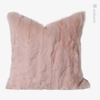 Kambarį pliušinis sofos pagalvę lovos pagalvėlė mergina kambarys rožinės spalvos triušio kailio kvadratinių pagalvę viešbutis temą kambarys pagalvę villa atgal pagalvėlės