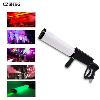 Karšto parduoti Anglies dioksido dujų kolonėlės ginklą su RGB led disco dj kalambūras vestuves LED efektas įranga, LED CO2 DJ dujų Pistoletas