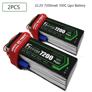 Lipo Baterijos 7.4 V, 11.1 V 15.2 V, 14.8 V 22.2 V 2S 3S 4S, 6S 7200Mah 6300Mah 6500mAh 6200mAh 6750mAh 8000mAh 7000mAh Automobilių