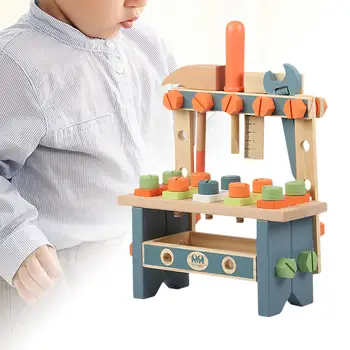 Mini Mediniai Workbench Vaikų žaidimo Priemonės, skirtos Kūdikiams,