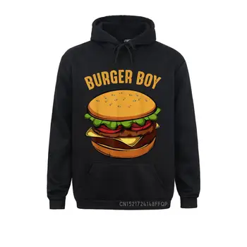 Mėsainis Cheeseburger Mėsainiai Berniukas Greito Maisto Mėgėjas Megztiniai Megztinis Vyrams Ilgomis Rankovėmis Spausdinti Hoodies 2021 Naujas