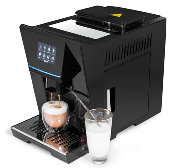 nauja stiliaus juoda 4 kalbomis jutiklinis ekranas automatinis kavos aparatas