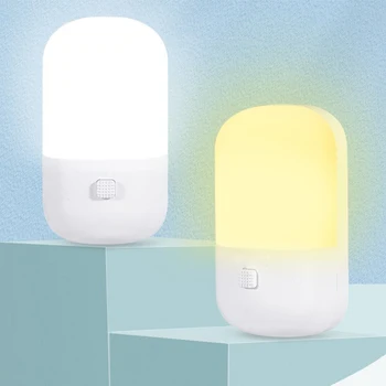 Nešiojamų 3W MUMS/ES Plug Rankena-skatina Lizdas LED Nakties Šviesa Balta Šilta Šviesa Energijos Taupymo Naktį Lempos Patalpų Namuose, Naktiniai Naktį