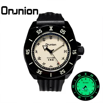 Omnion Naujas Profesionalus Vyrų Nardymo Žiūrėti C3 Super Šviesos Automatinis Mechaninis laikrodis Sapphire Kristalas Vandeniui 30Bar